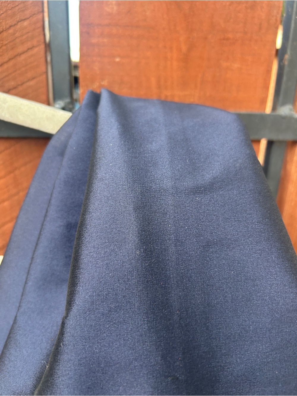 BERNADETTE Adrian One Shoulder Draped Bow Taffeta Navy Maxi Dress NWT - Picture 6 of 12